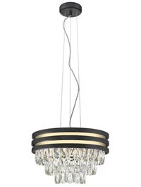 * Lustră NAICA P0525-04A-P7D7 4xE14 40W black gold ZUMALINE