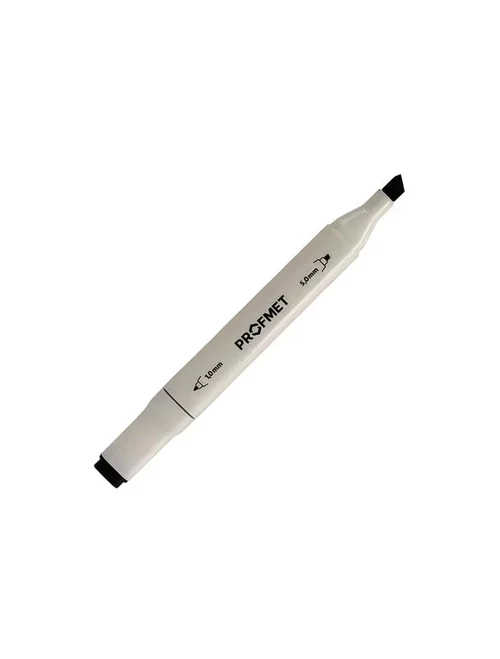 307291 Marker permanent dublu negru 1 & 5mm Profmet
