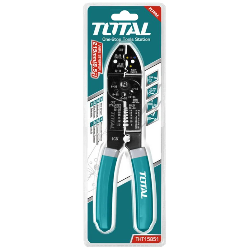 Клещи обжимные THT15851 215мм TOTAL 2