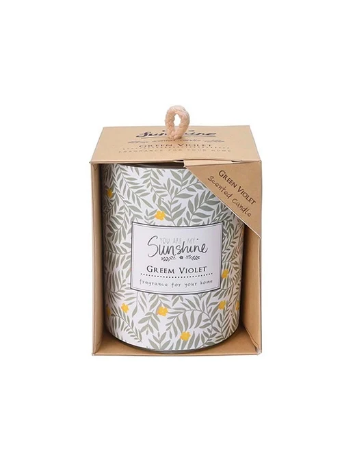 Lumânare aromatizată în pahar 10x8cm, 3 arome, în cutie