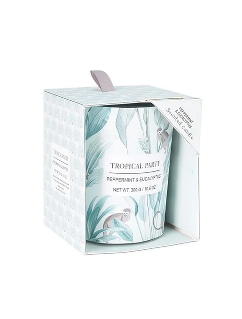 Lumânare aromatizată în pahar 10x8cm, 3 arome, în cutie