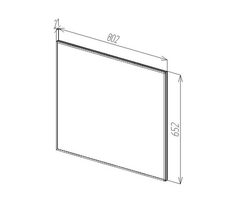 88667 Oglindă pentru baie Bayro Modern ortogonală 800x650 I