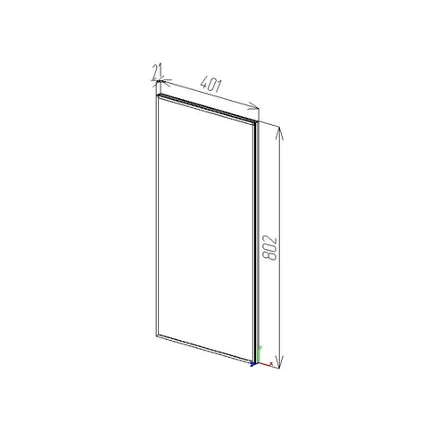 96121 Oglindă pentru baie Bayro Modern ortogonală 400x800 I