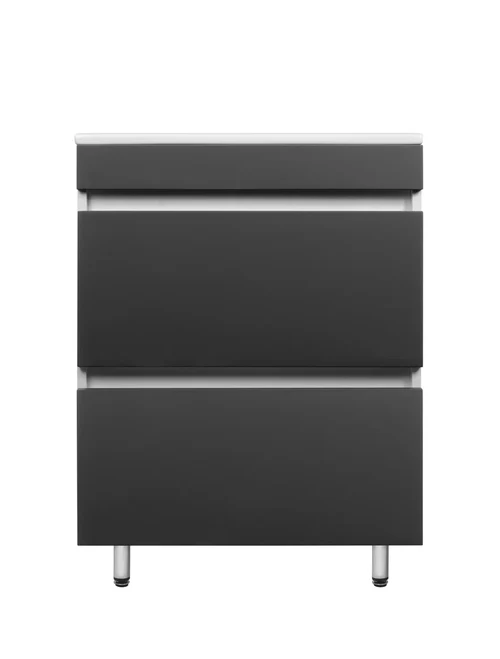 Шкаф для ванной 700x480 гранит экопанель черный