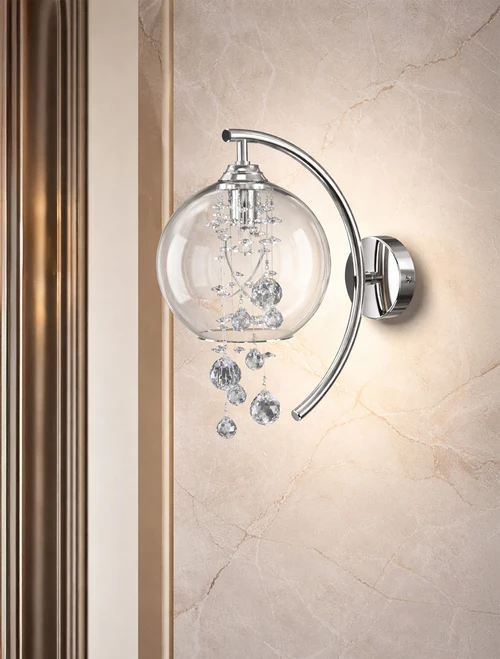 Настенный светильник (бра) ALIA 01A-WL d220x280 1xG9 хрусталь Luminaled