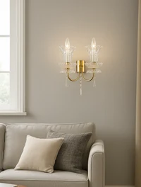 Aplică ISABELL 02-WL-PB-CE 140x320 1xG9 crystal Luminaled 2