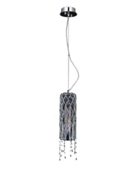 Lustră ROSEE CYLINDER-CH d130x600 1xE27 crystal Luminaled
