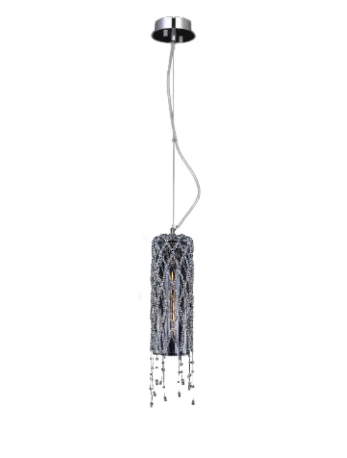 Lustră ROSEE CYLINDER-CH d130x600 1xE27 crystal Luminaled