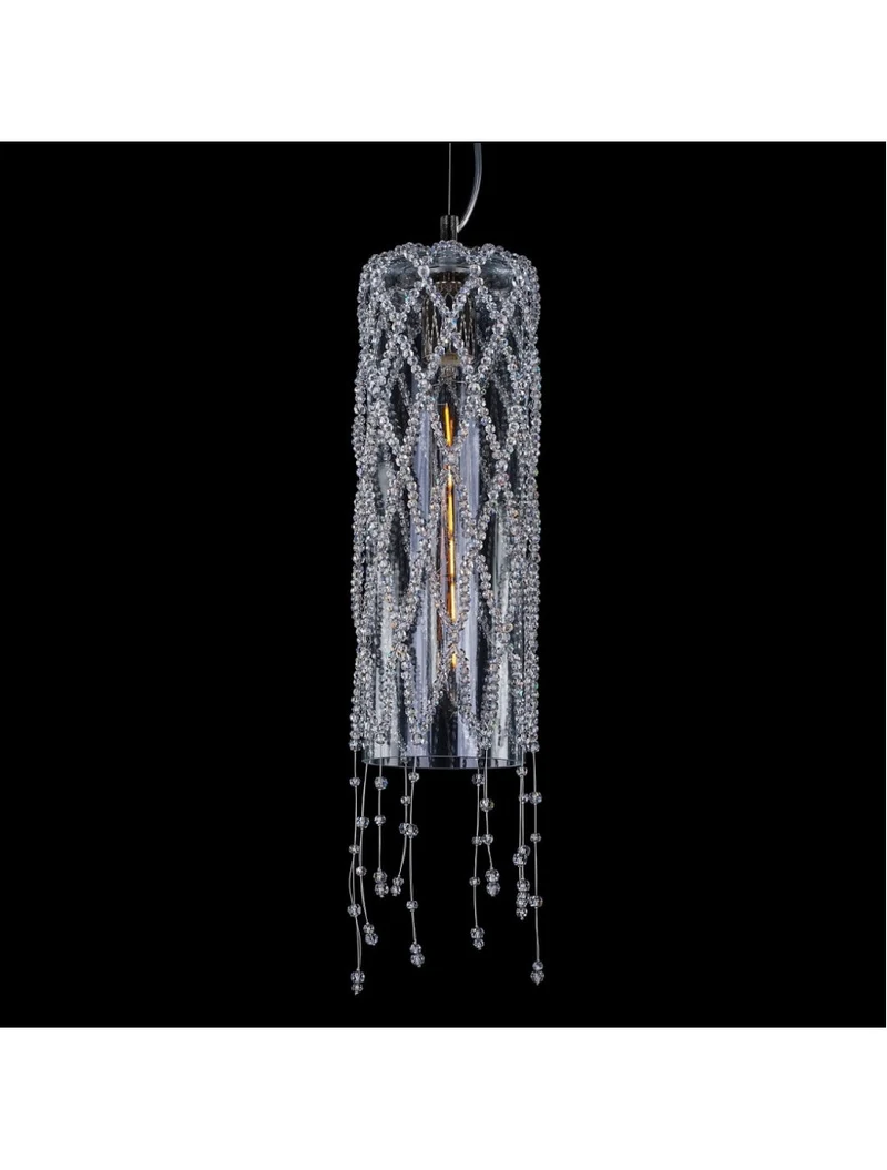Lustră ROSEE CYLINDER-CH d130x600 1xE27 crystal Luminaled 3