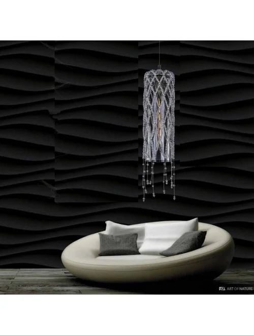 Lustră ROSEE CYLINDER-CH d130x600 1xE27 crystal Luminaled
