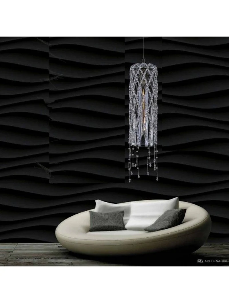 Lustră ROSEE CYLINDER-CH d130x600 1xE27 crystal Luminaled 2