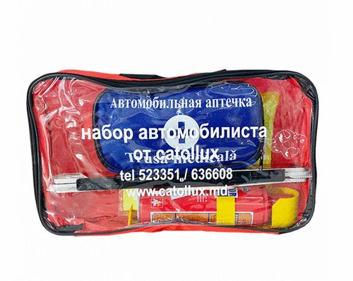 Set automobil (stingător 0.4kg,trusă med. ,semn ,vestă semnalizare)