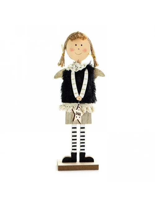 ** Decor Crăciun BLACK Fetiță 8,5*23,5cm CM