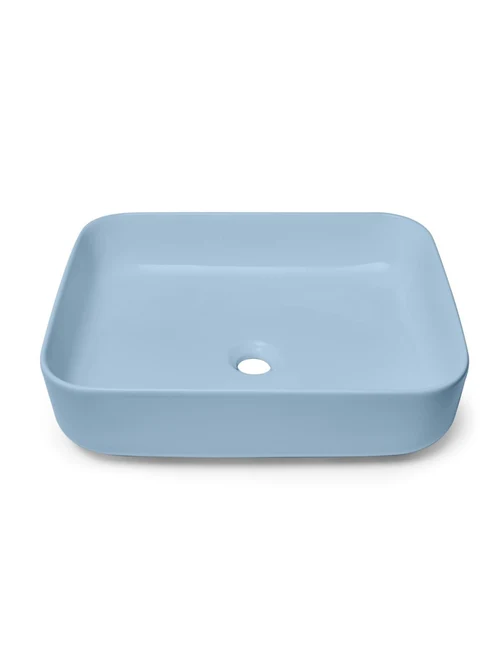 Lavoar pe blat SAT Infinitio mat albastru 50x39cm SATINF5039LBLM