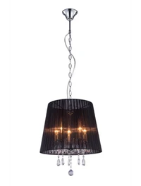 * Lustră CESARE RLD94350-5B 5xE14 Max 40W black chrome ZUMALINE
