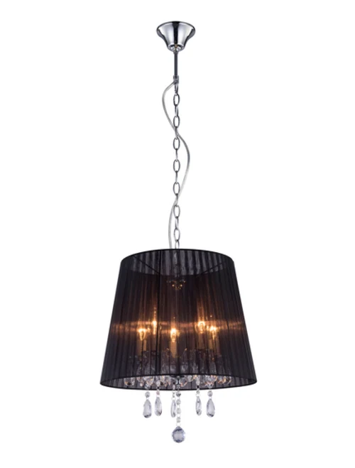 * Lustră CESARE RLD94350-5B 5xE14 Max 40W black chrome ZUMALINE