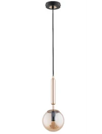 Lustra VOLDA 1xE14 max 40 W black+gold ALFA