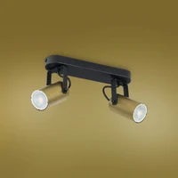 Светильник REDO 2xGU10 макс 50Вт черный+золото TK-LIGHT 2