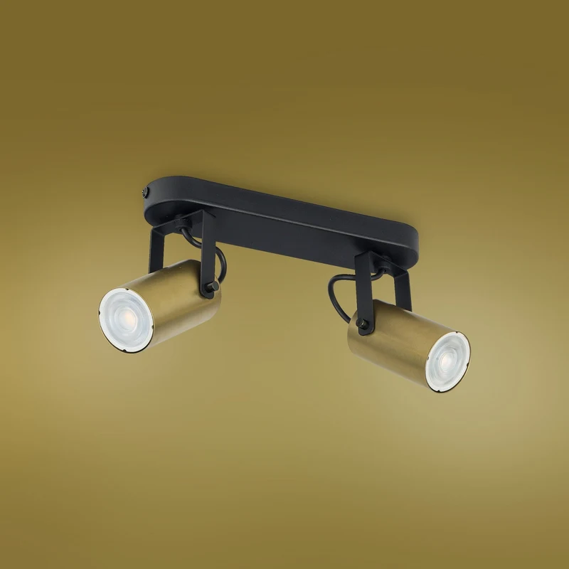Светильник REDO 2xGU10 макс 50Вт черный+золото TK-LIGHT 2