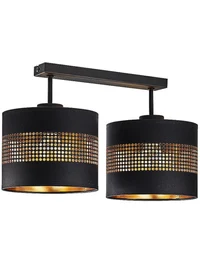 Lustră TAGO 2xE27 max 60W black +gold TK-LIGHT