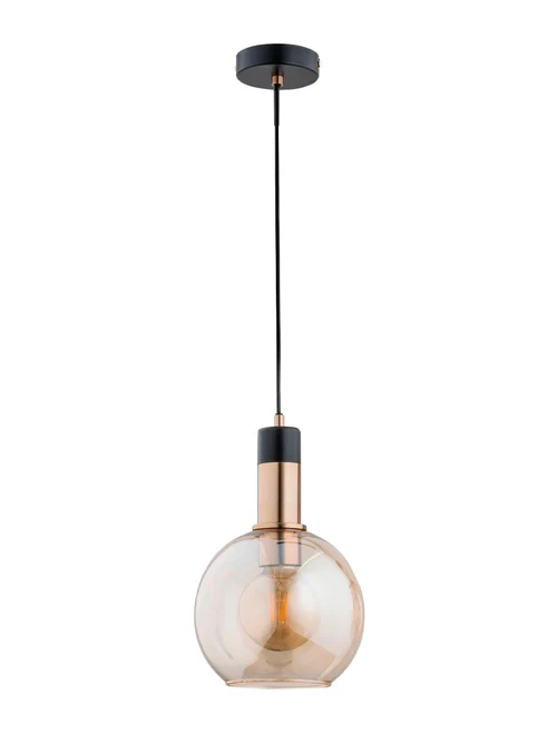 Lustră MAYA 1xE27 max 60W black+gold ALFA