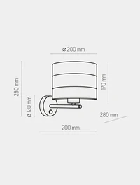 Бра TAGO 1xE27 макс 60Вт черный TK-LIGHT 2