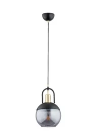 Lustra IRON 1xE27 max 60W grey+black ALFA