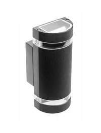 Corp de iluminare pe perete SILVA max.2x50W GU10 IP54 negru GTV210