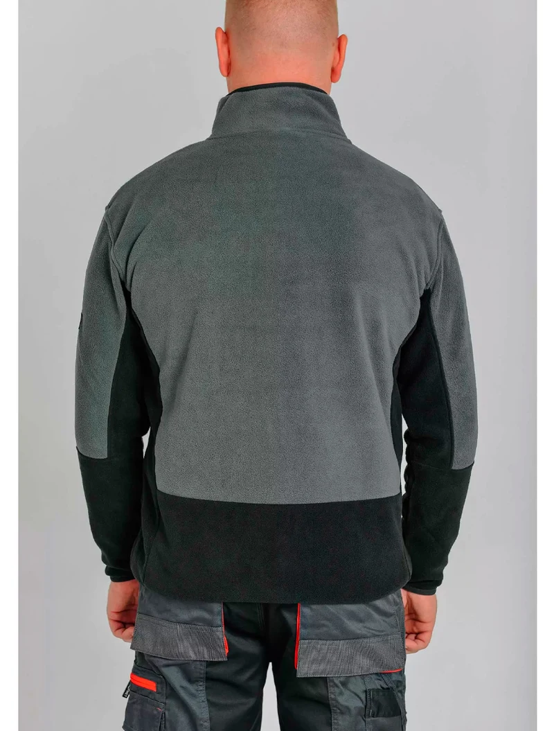 Hanorac cu fermoar gri/negru/roșu, mărimea 2XL Profmet 365416 3