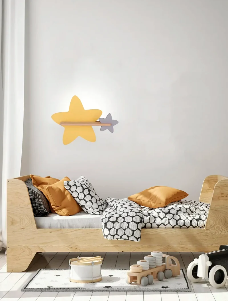 Aplică LED STAR 5W 4000K cu întrerup. golden+gray CANDELLUX 3