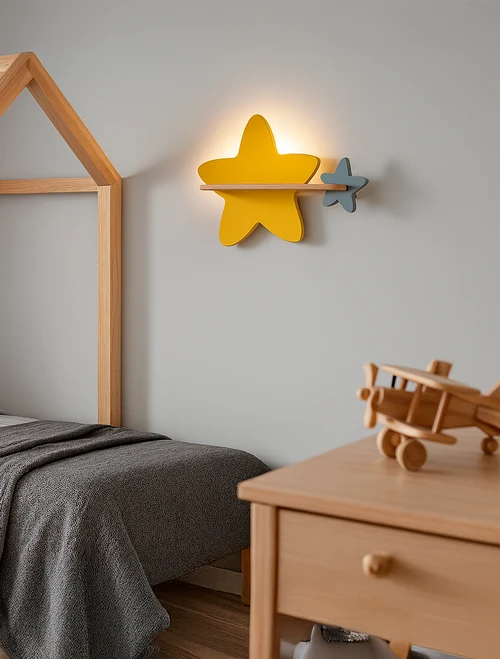 Aplică LED STAR 5W 4000K fără întrerup. golden+gray CANDELLUX