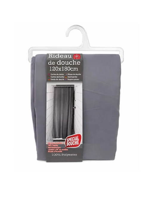 Штора для душа 120×180 см Tendance Grey, полиэстер