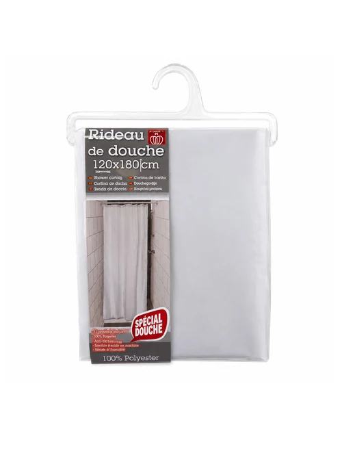 Штора для душа 120×180 см Tendance White, полиэстер