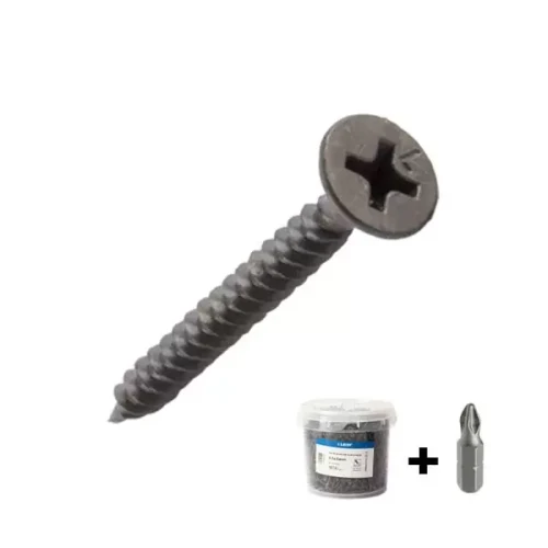 Șurub 3,5x35  metal p/u rigips cu bit PH2/25 în căldare 1800buc 001605 Lider