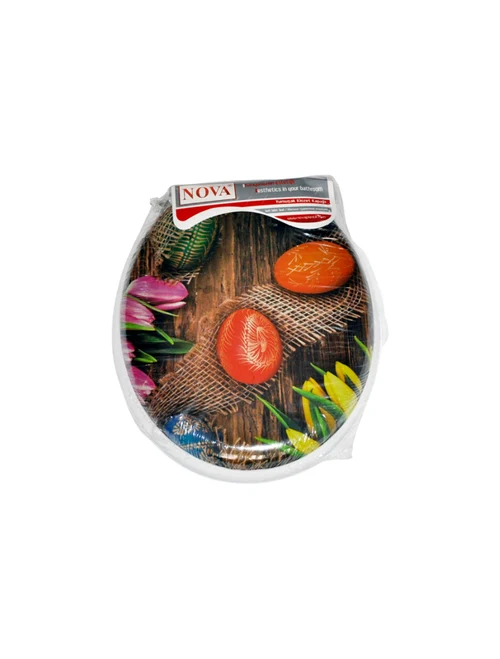 Capac WC moale cu desen NOVA 2051