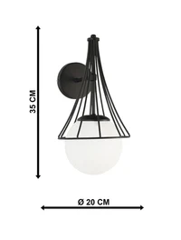 * Aplică LAPIS 1xE27 Max 60W Black+white Begusa 4