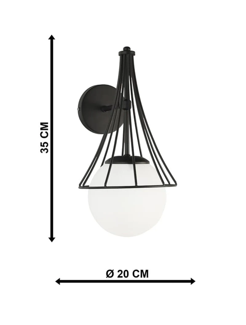 * Aplică LAPIS 1xE27 Max 60W Black+white Begusa 4