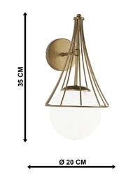 * Aplică LAPIS 1xE27 Max 60W Gold+white Begusa 4