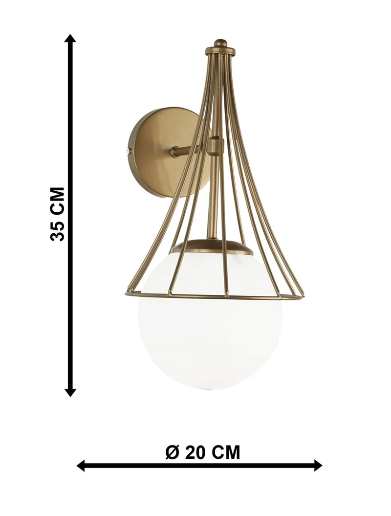 * Aplică LAPIS 1xE27 Max 60W Gold+white Begusa 4