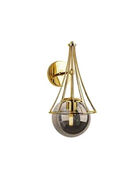 Настенный светильник LAPIS 1xE27, макс. 60W, золотой + антрацит, Begusa