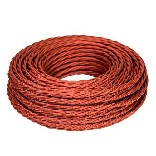 Cablu împletit Retro 2X1,5mm cafeniuc 50 m