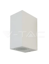 Corp de iluminat gradina 2xGU10 max35W 220V IP44 patrat alb V-TAC