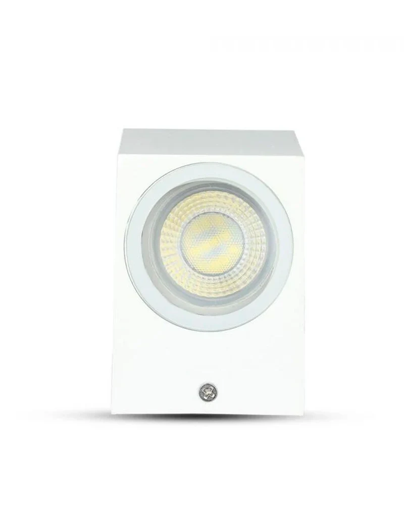 Corp de iluminat gradina 2xGU10 max35W 220V IP44 patrat alb V-TAC 4