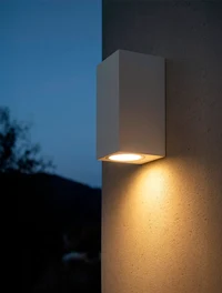 Corp de iluminat gradina 2xGU10 max35W 220V IP44 patrat alb V-TAC 2