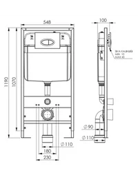 110355 Instalație ascunsă cu buton 0040 Satin Mat.Chrome 2