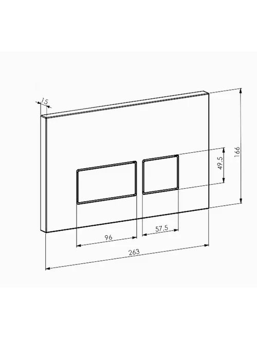 110355 Instalație ascunsă cu buton 0040 Satin Mat.Chrome