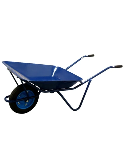 * Roabă cu roată simplă cu rulment, albastră (90L)