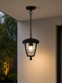 * Felinar de grădină Horoz NAR-2 60W E27 260x170x800mm  220-240V IP44 negru 2