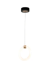 Suspensie LED FS-093-D200, 200x1500, 10W,3000K, black+gold LuminaLED