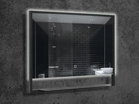Oglindă LED CASCADE CSD-1000 1000x600mm (anti aburi+touch) black ROKO 2